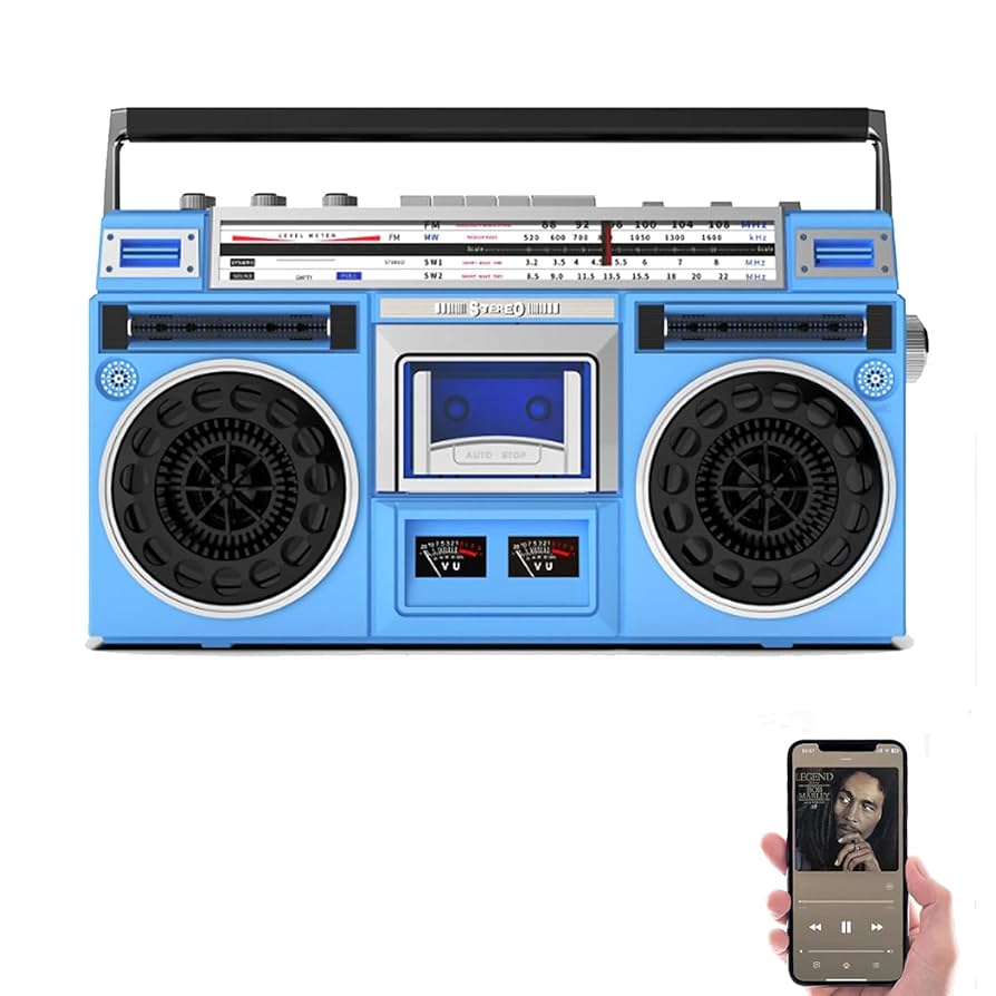 Amazon.co.jp: Vrapnudc ラジカセ カセットプレーヤー カセット